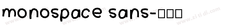 monospace sans字体转换